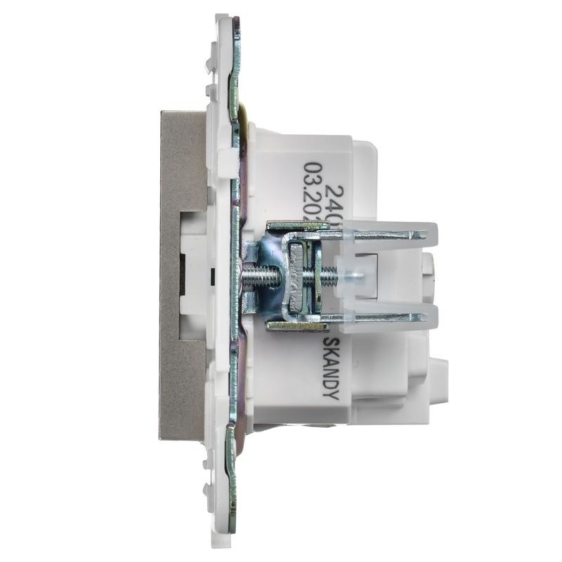 SKANDY Розетка с заземлением без защитных шторок 16А SK-R05Sh шампань IEK