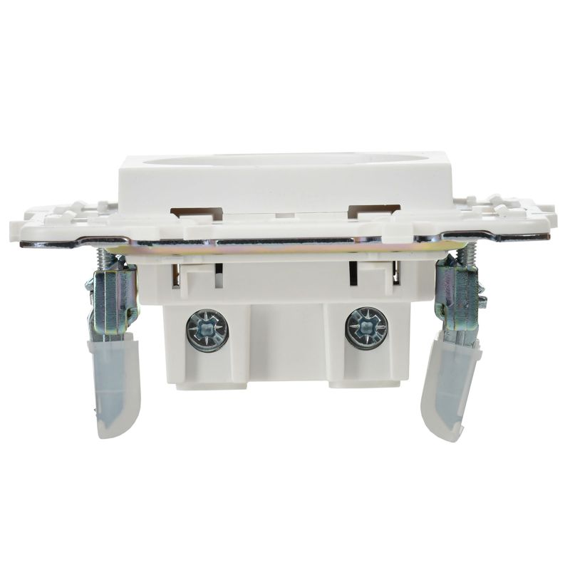 SKANDY Розетка без заземления с защитными шторками 10А SK-R01W арктический белый IEK