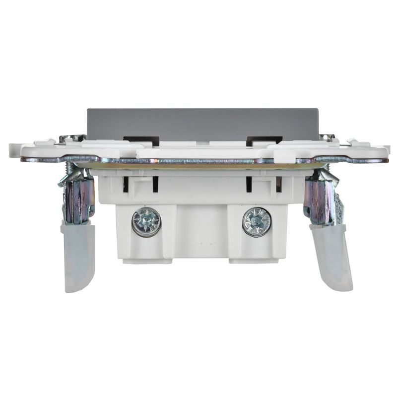 SKANDY Розетка без заземления с защитными шторками 10А SK-R01Gr серый IEK