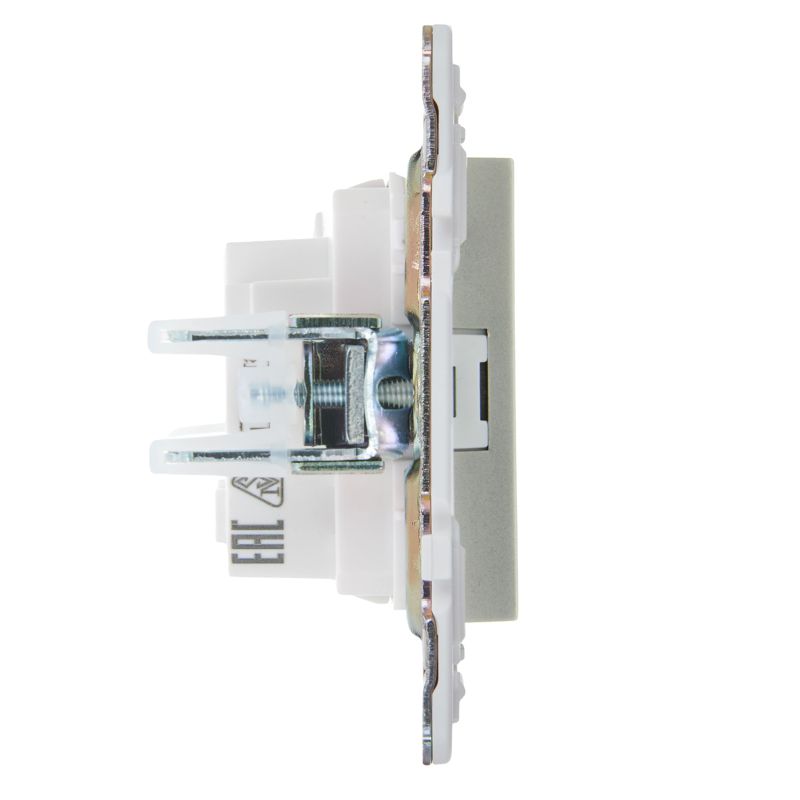 SKANDY Розетка без заземления с защитными шторками 10А SK-R01Sh шампань IEK