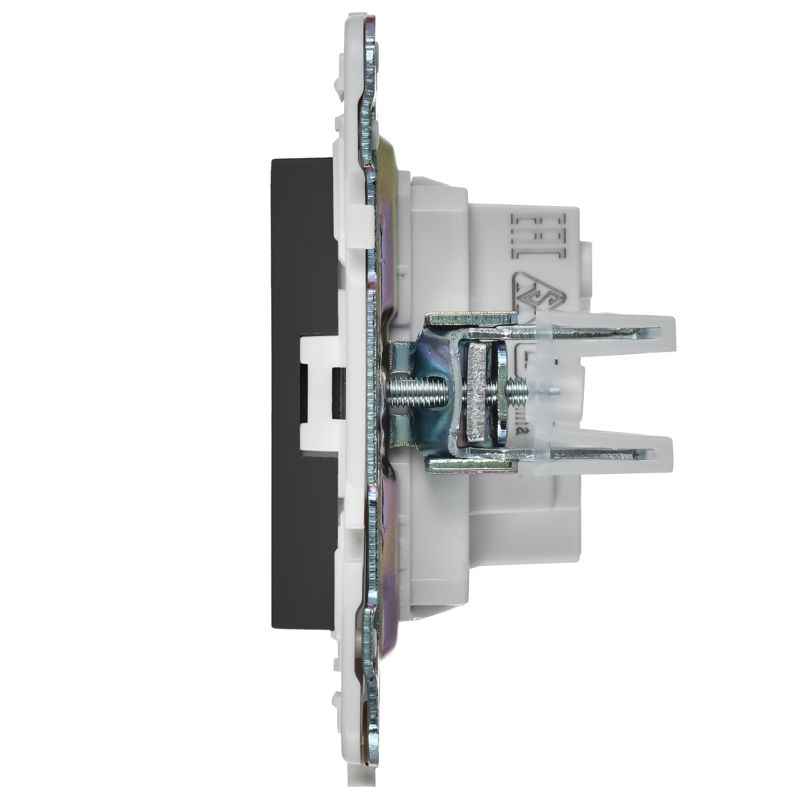SKANDY Розетка без заземления с защитными шторками 10А SK-R01T титан IEK