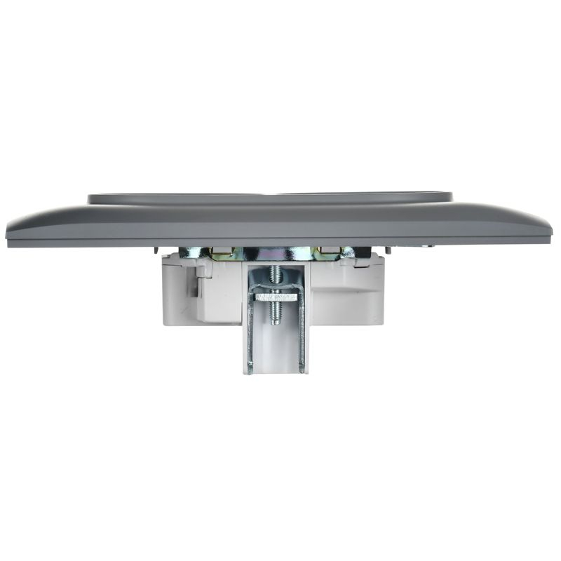 SKANDY Розетка 2-местная без заземления без защитных шторок 10А в сборе SK-R10Gr серый IEK