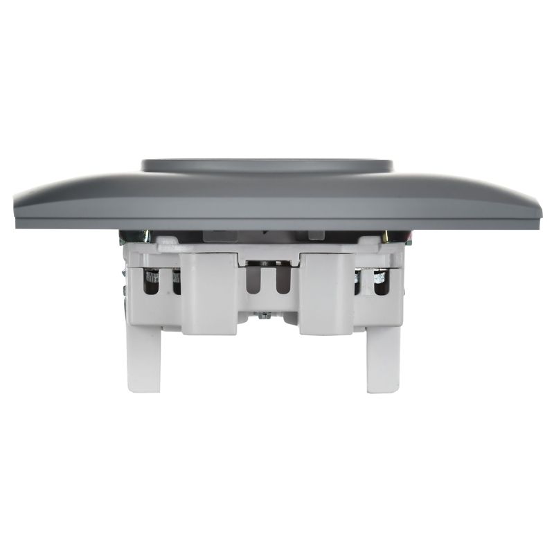 SKANDY Розетка 2-местная без заземления без защитных шторок 10А в сборе SK-R10Gr серый IEK