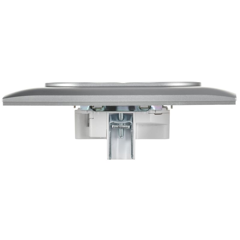 SKANDY Розетка 2-местная без заземления без защитных шторок 10А в сборе SK-R10S серебряный IEK