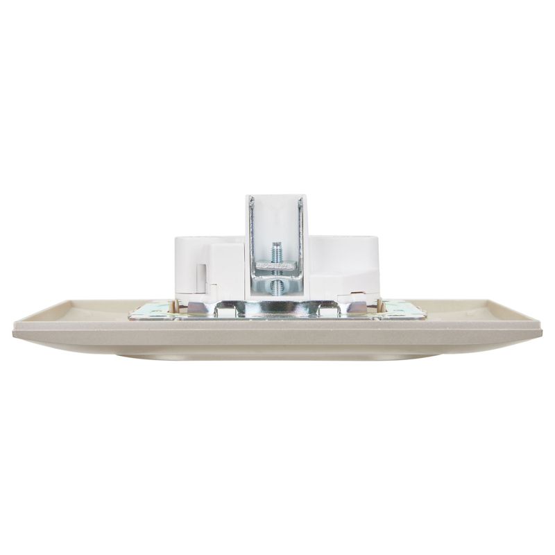 SKANDY Розетка 2-местная без заземления без защитных шторок 10А в сборе SK-R10Sh шампань IEK