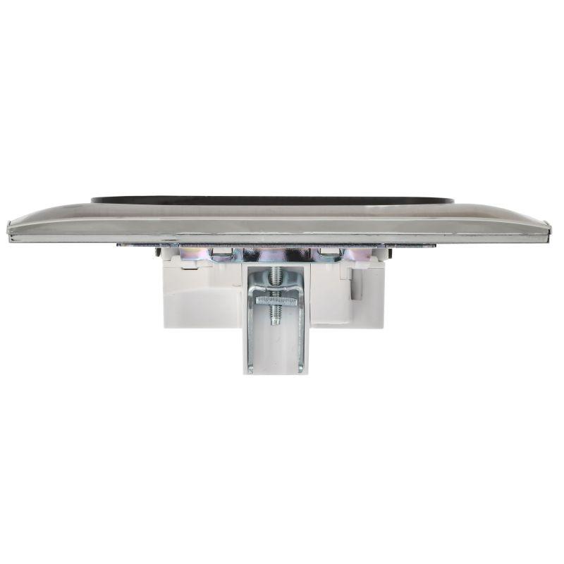 SKANDY Розетка 2-местная без заземления без защитных шторок 10А в сборе SK-R10N металл никель IEK