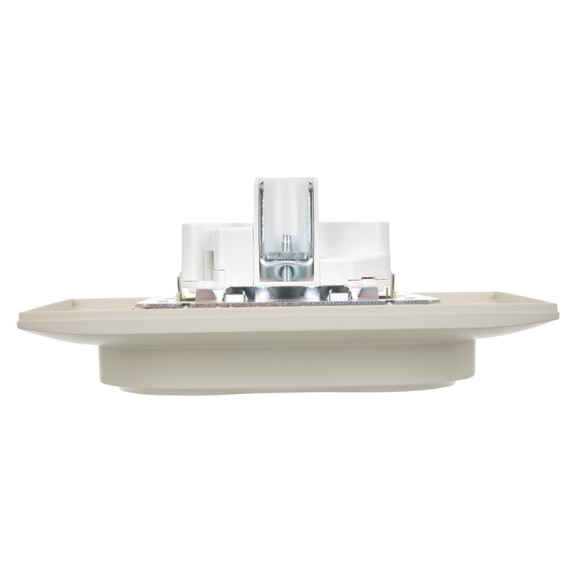 SKANDY Розетка 2-местная с заземлением без защитных шторок 16А в сборе SK-R08B бежевый IEK