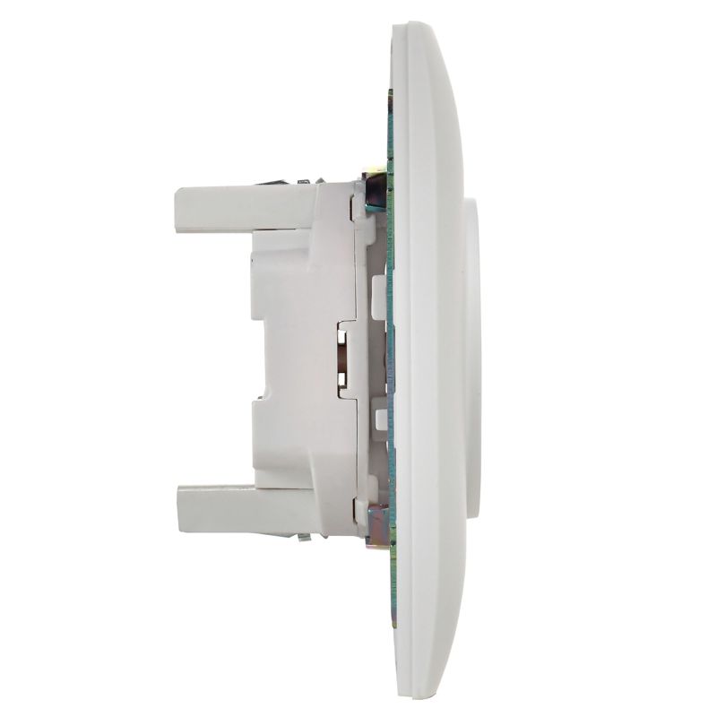 SKANDY Розетка 2-местная без заземления с защитными шторками 10А в сборе SK-R09W арктический белый IEK