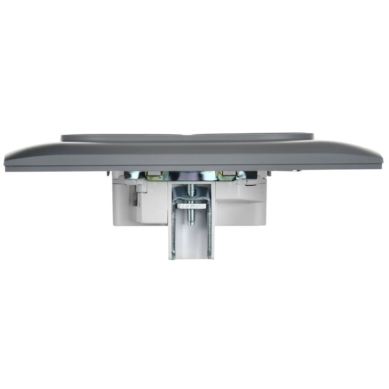 SKANDY Розетка 2-местная без заземления с защитными шторками 10А в сборе SK-R09Gr серый IEK