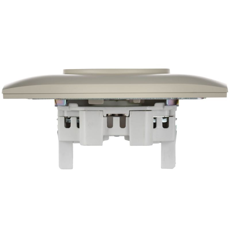 SKANDY Розетка 2-местная без заземления с защитными шторками 10А в сборе SK-R09B бежевый IEK