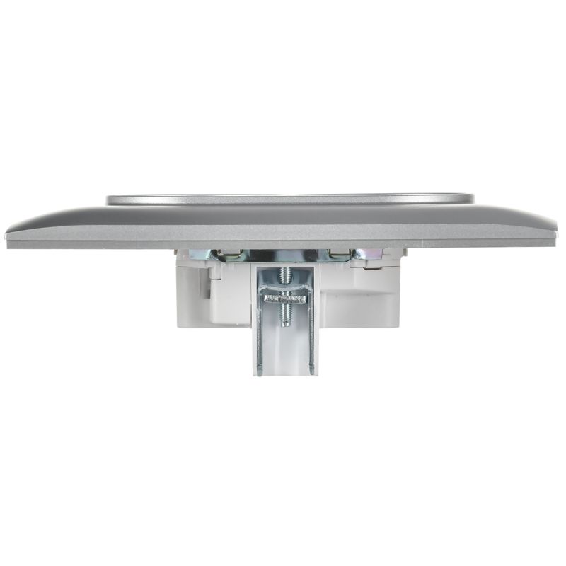 SKANDY Розетка 2-местная без заземления с защитными шторками 10А в сборе SK-R09S серебряный IEK