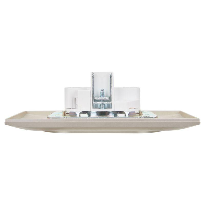 SKANDY Розетка 2-местная без заземления с защитными шторками 10А в сборе SK-R09Sh шампань IEK