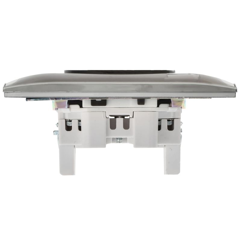 SKANDY Розетка 2-местная без заземления с защитными шторками 10А в сборе SK-R09N металл никель IEK