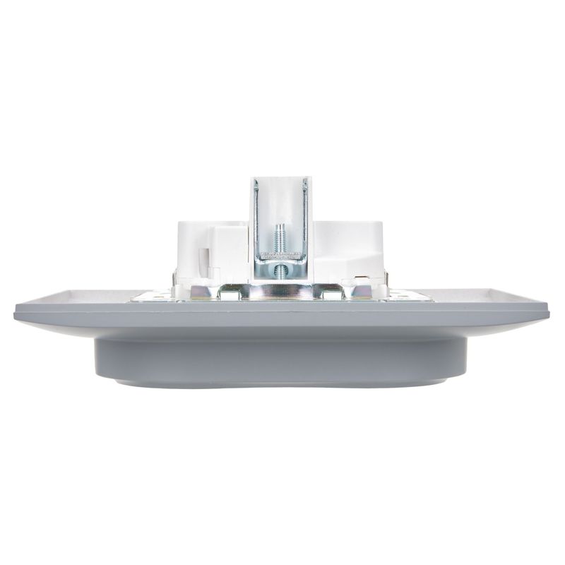 SKANDY Розетка 2-местная с заземлением с защитными шторками 16А в сборе SK-R07Gr серый IEK