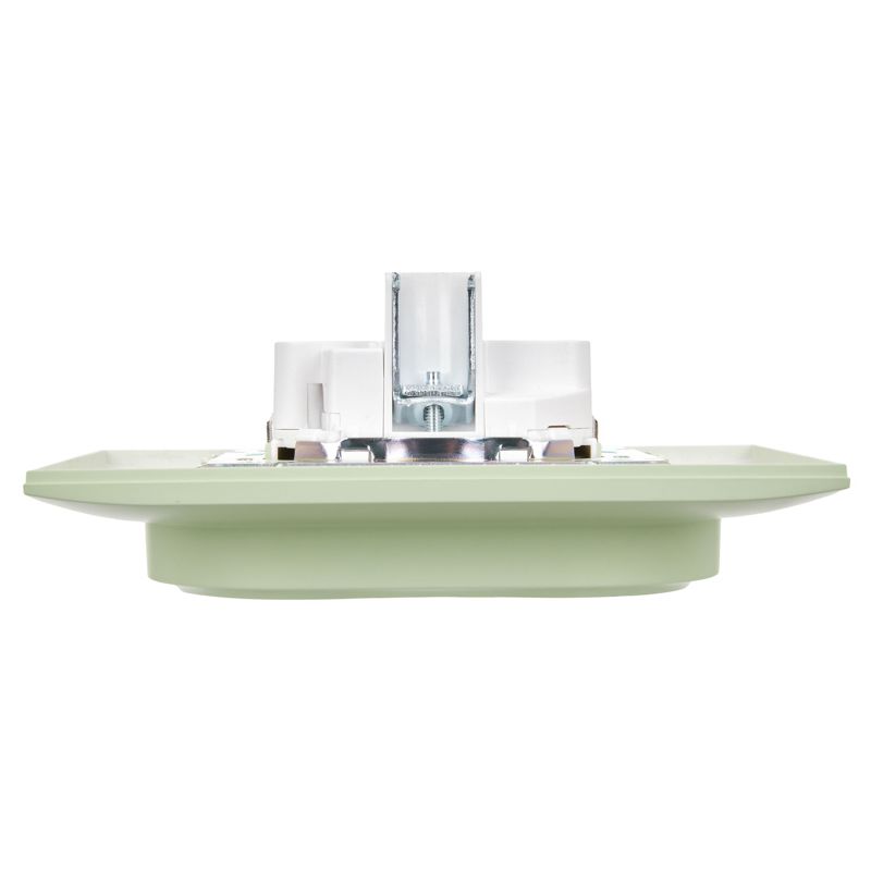 SKANDY Розетка 2-местная с заземлением с защитными шторками 16А в сборе SK-R07G мятный IEK