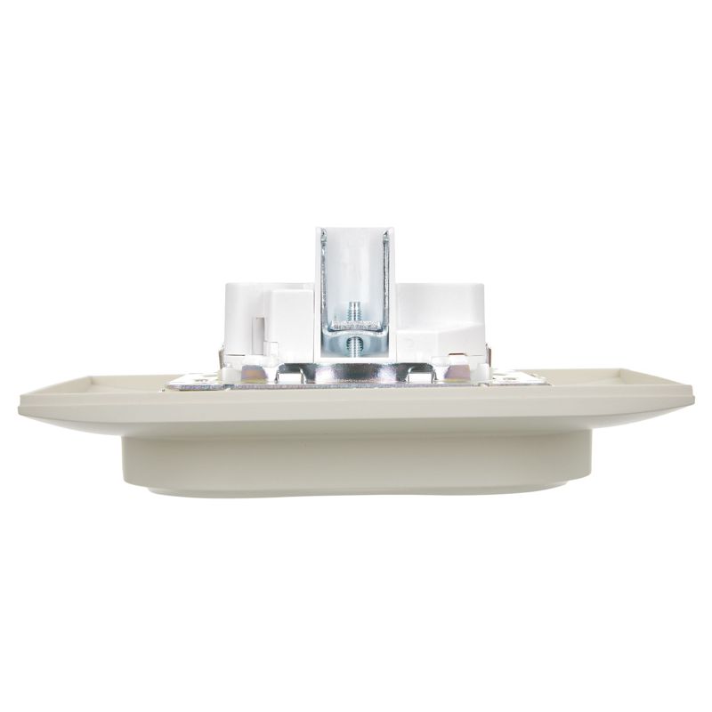 SKANDY Розетка 2-местная с заземлением с защитными шторками 16А в сборе SK-R07B бежевый IEK