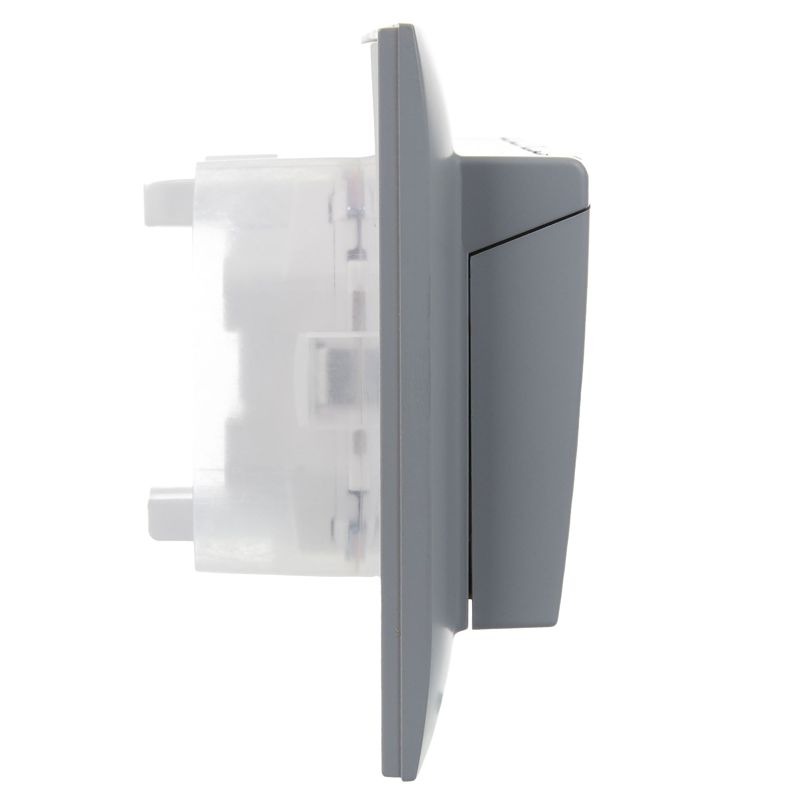 SKANDY Розетка 2-местная и крышкой 16А в сборе IP44 SK-R12Gr серый IEK