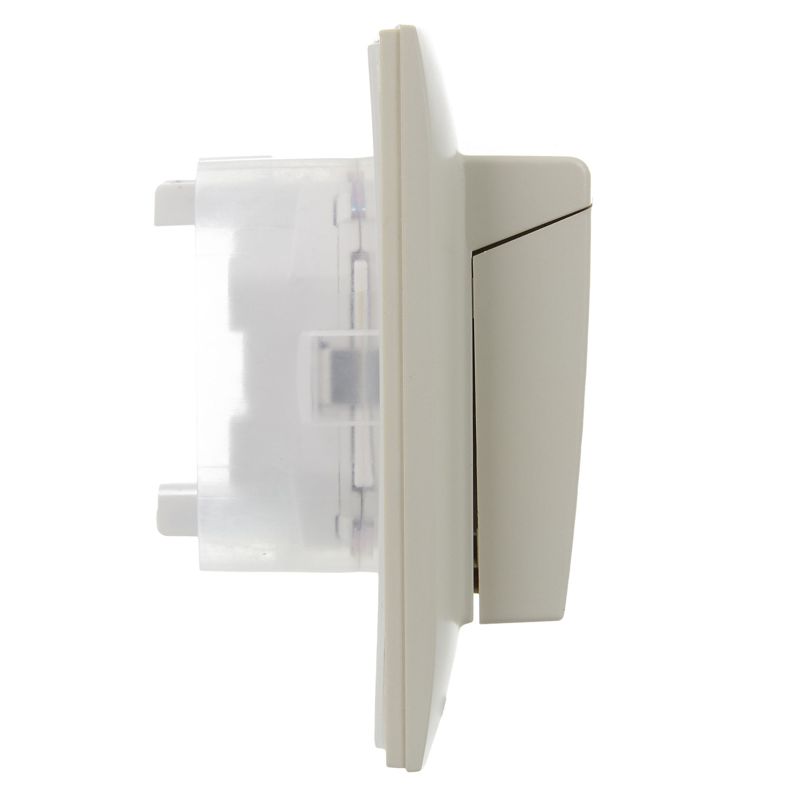 SKANDY Розетка 2-местная и крышкой 16А в сборе IP44 SK-R12B бежевый IEK