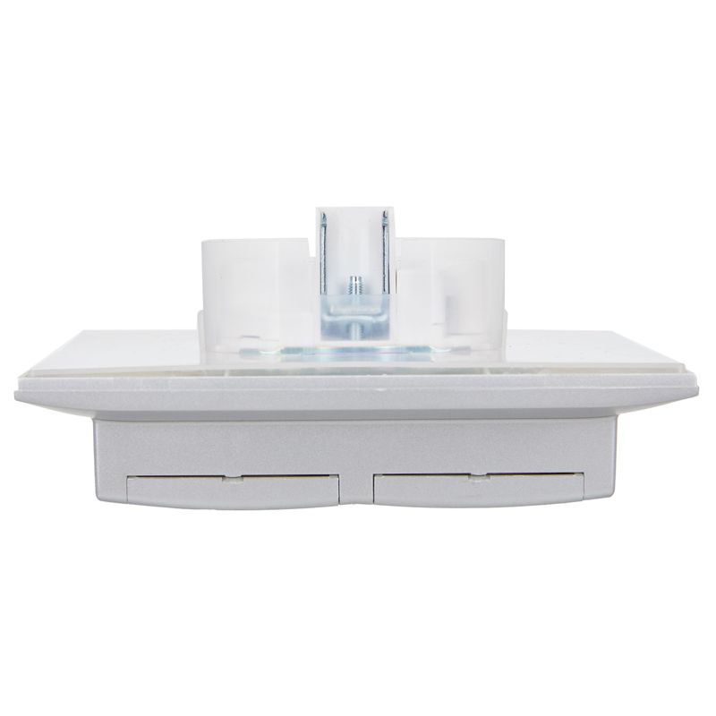 SKANDY Розетка 2-местная и крышкой 16А в сборе IP44 SK-R12S серебряный IEK