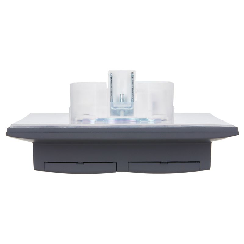 SKANDY Розетка 2-местная и крышкой 16А в сборе IP44 SK-R12T титан IEK