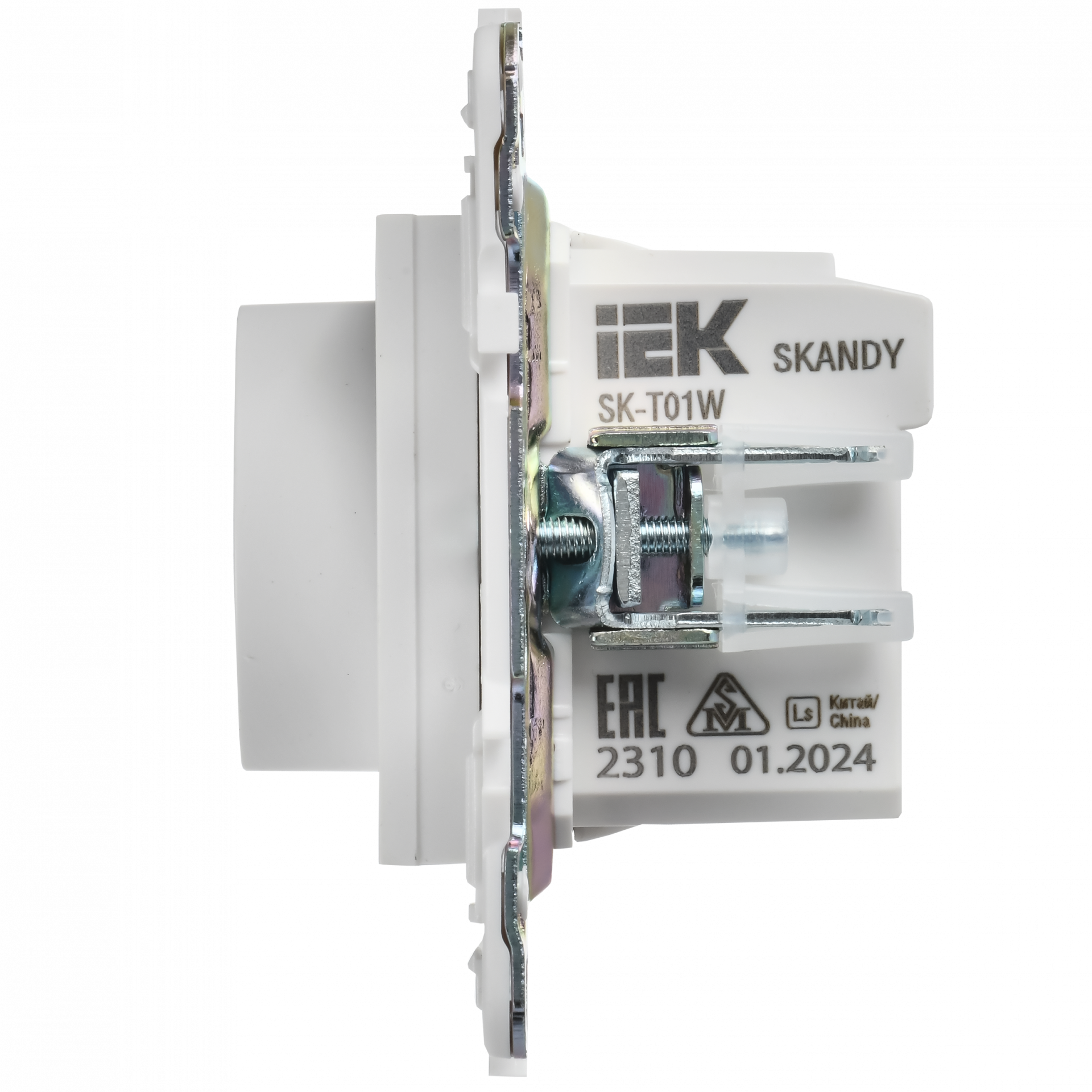 SKANDY Термостат электронный с индикацией SK-T01W арктический белый IEK