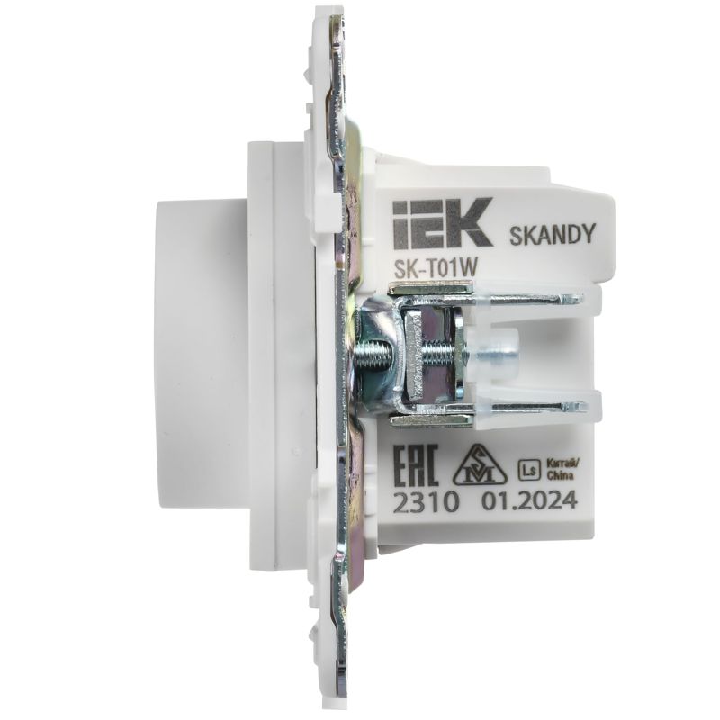 SKANDY Термостат электронный с индикацией SK-T01W арктический белый IEK
