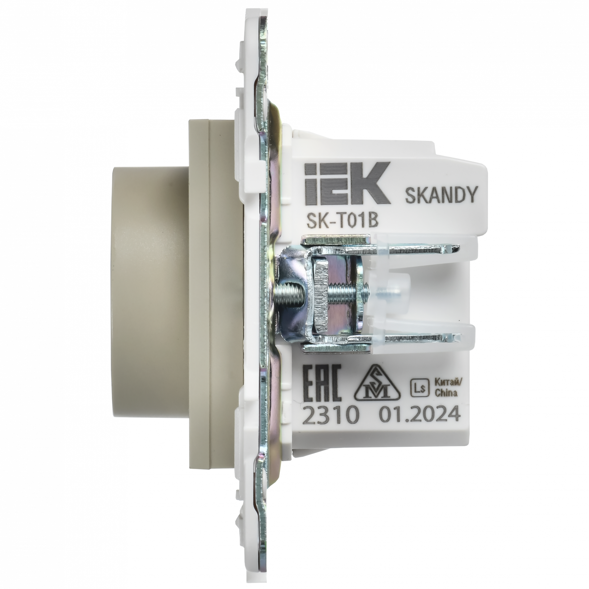 SKANDY Термостат электронный с индикацией SK-T01B бежевый IEK