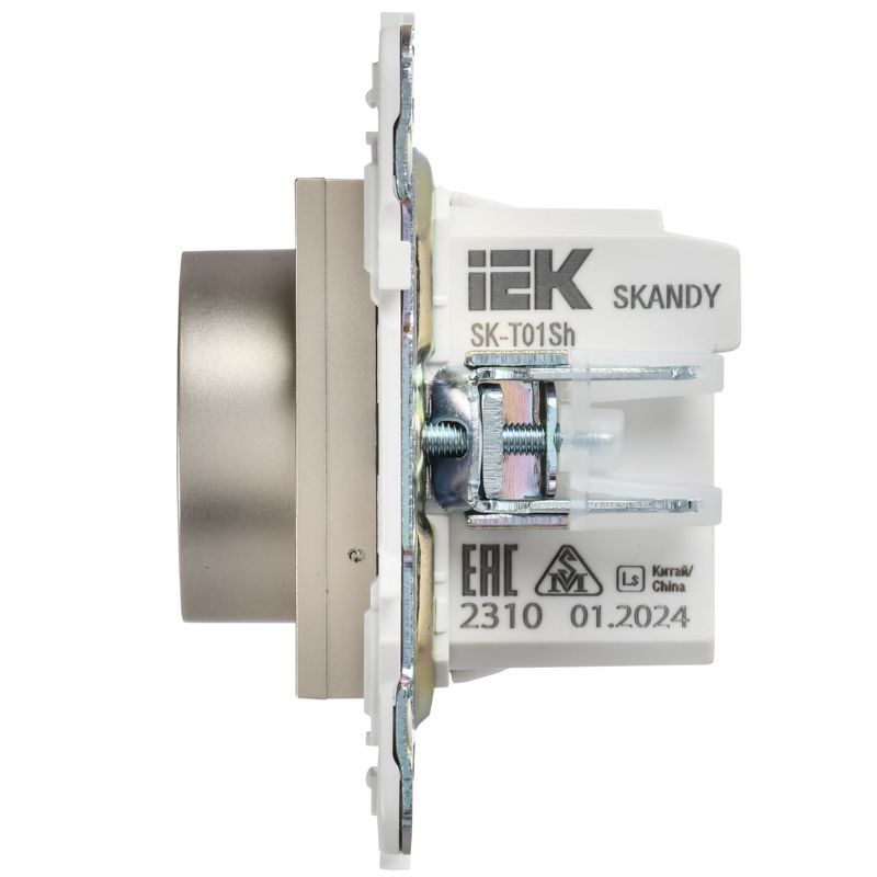 SKANDY Термостат электронный с индикацией SK-T01Sh шампань IEK
