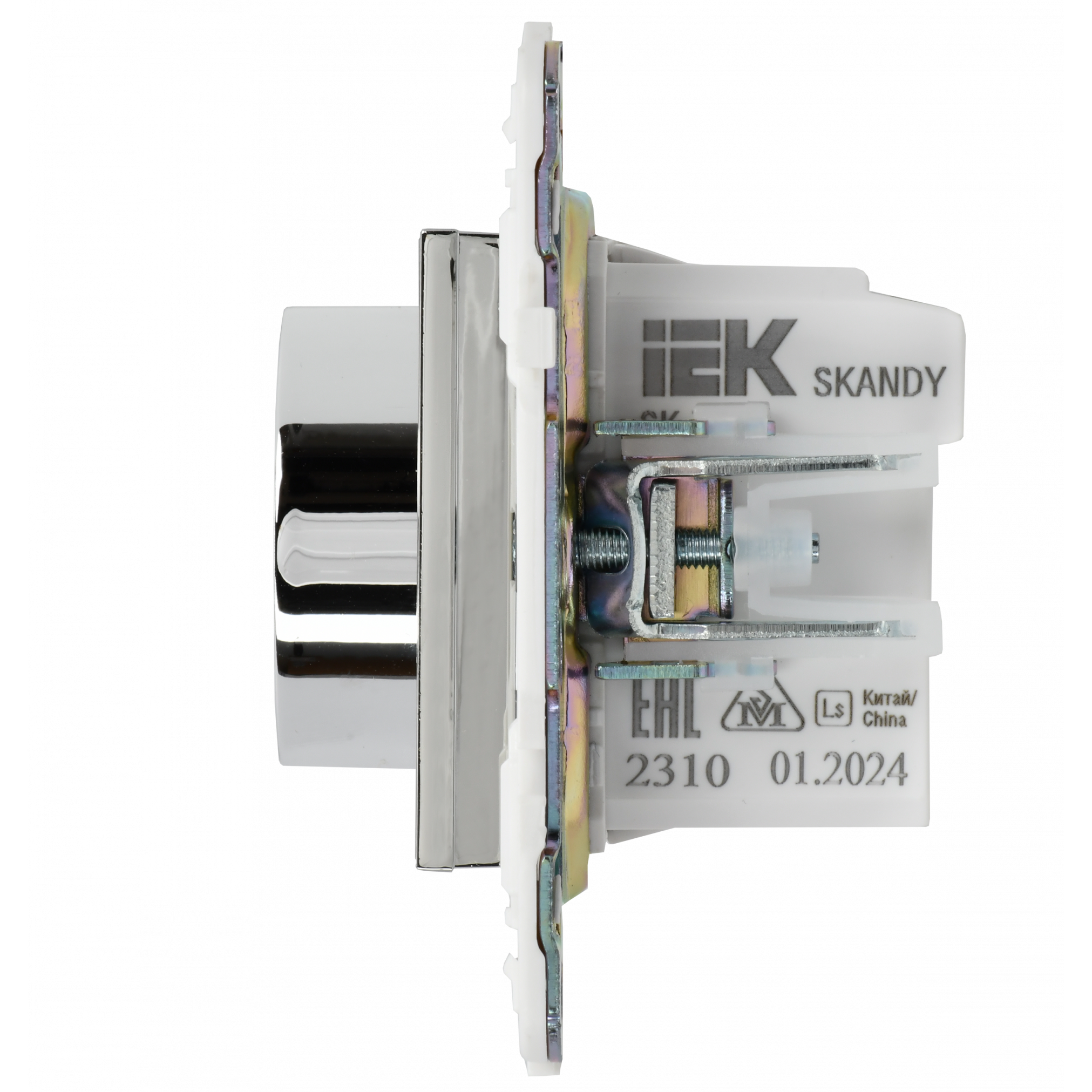 SKANDY Термостат электронный с индикацией SK-T01N металл никель IEK
