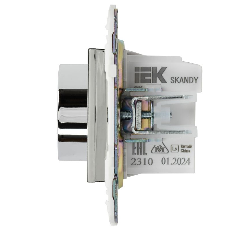 SKANDY Термостат электронный с индикацией SK-T01N металл никель IEK