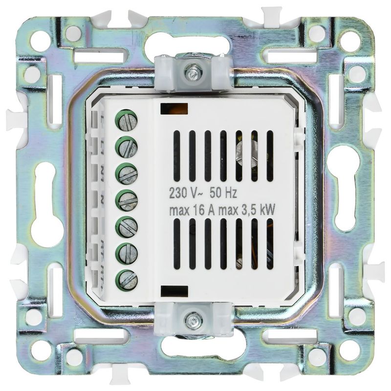 SKANDY Термостат электронный с индикацией SK-T01N металл никель IEK