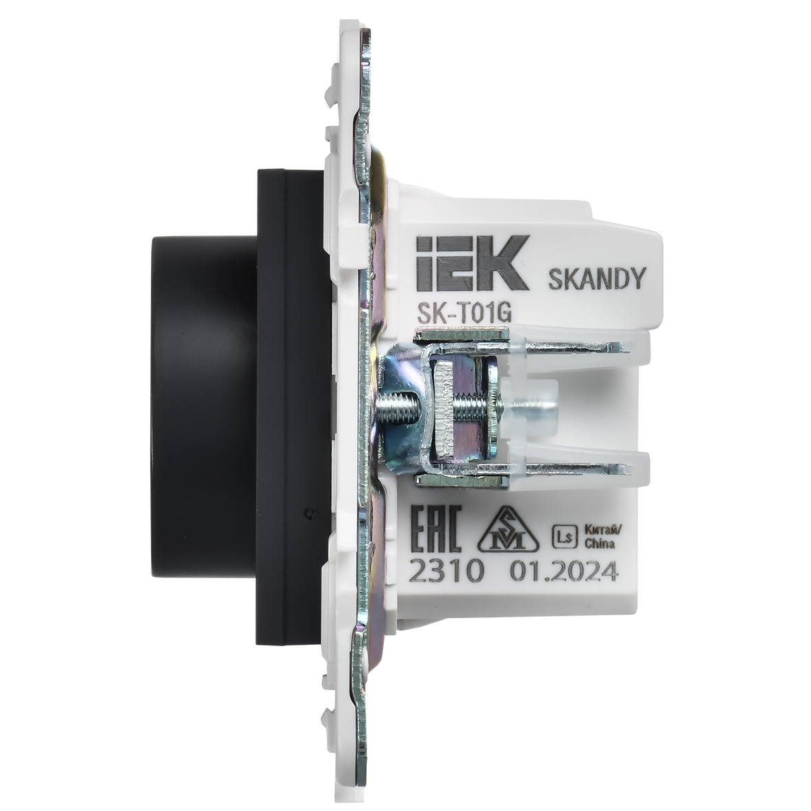 SKANDY Термостат электронный с индикацией SK-T01G графит IEK