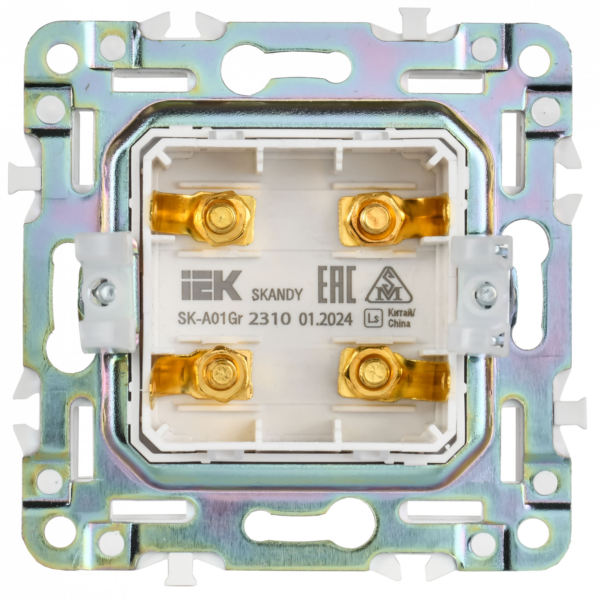 SKANDY Аудиорозетка 4-местная SK-A01Gr серый IEK