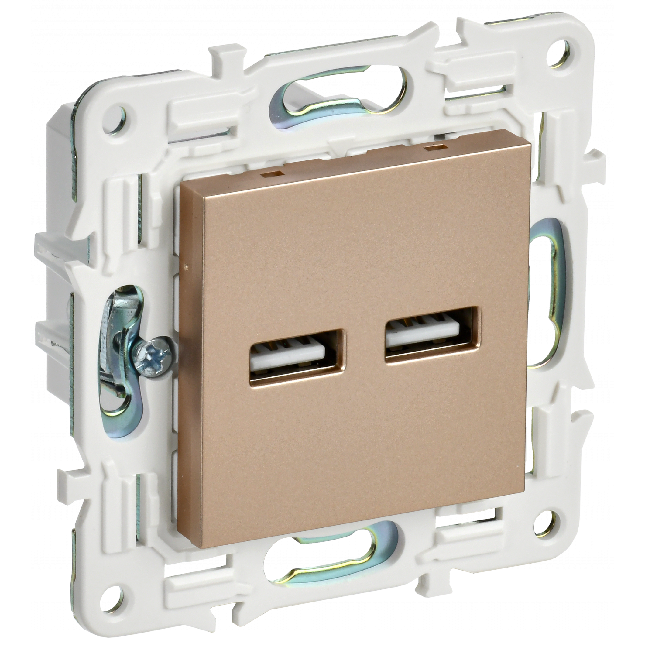 SKANDY Розетка USB A+A 3,1А SK-R15Sa песочный IEK