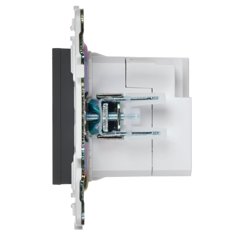 SKANDY Розетка USB A+C 18Вт SK-R13G графит IEK