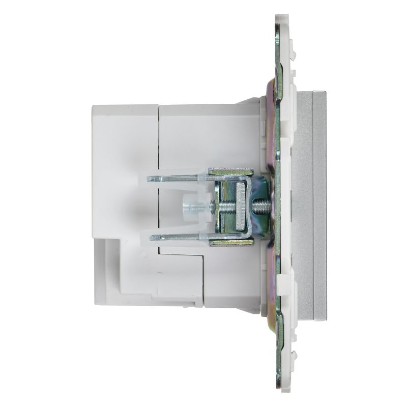 SKANDY Розетка USB A+C 3,1А SK-R14S серебряный IEK