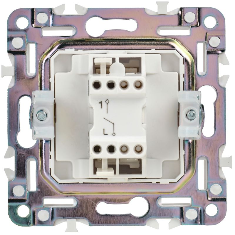 SKANDY Выключатель 1-клавишный 10А SK-V01W арктический белый IEK