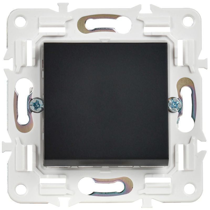 SKANDY Выключатель 1-клавишный 10А SK-V01Bl черный IEK