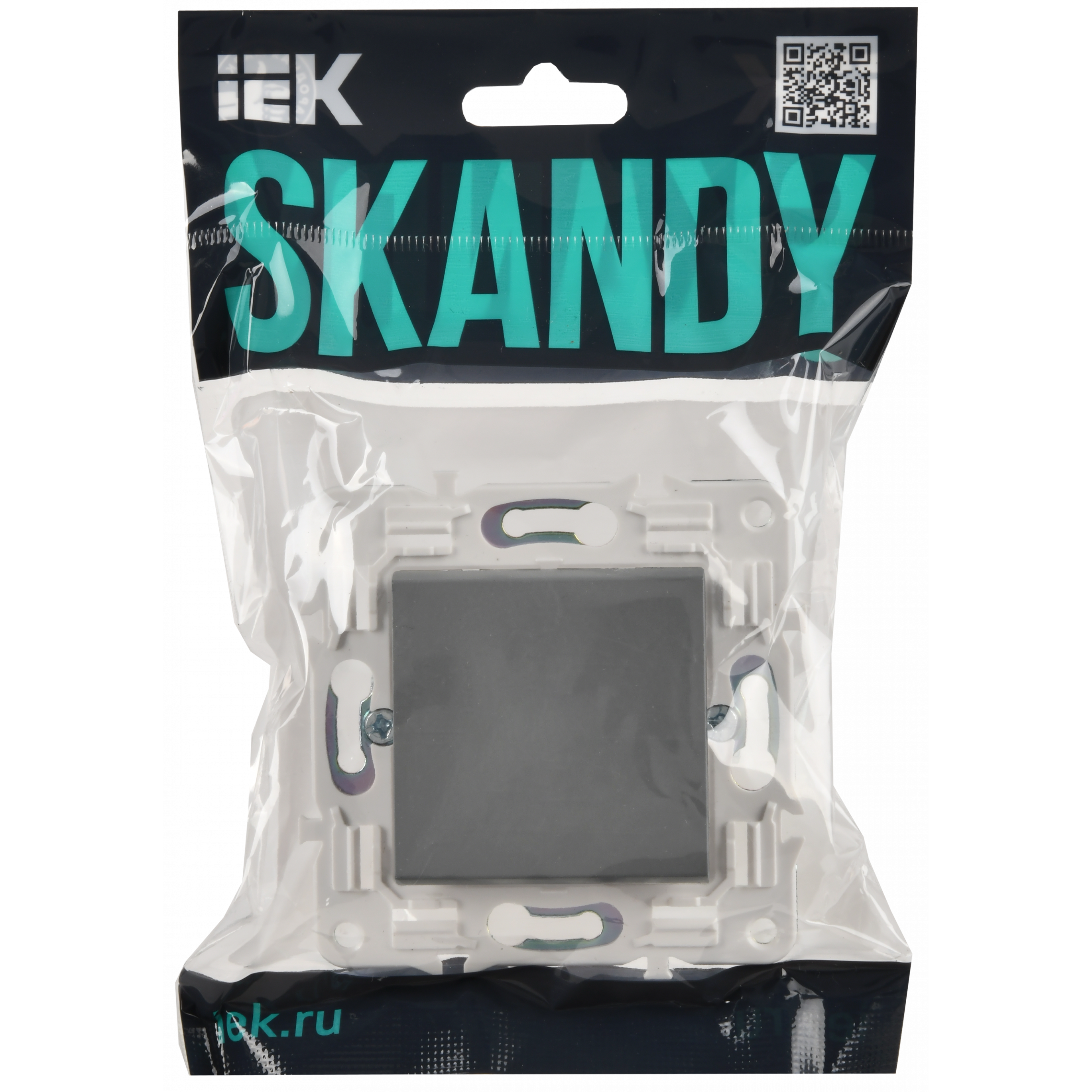 SKANDY Выключатель 1-клавишный 10А SK-V01Gr серый IEK