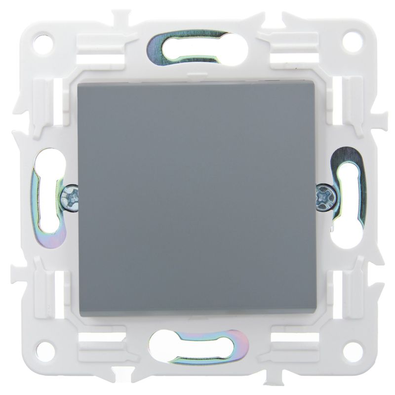 SKANDY Выключатель 1-клавишный 10А SK-V01Gr серый IEK