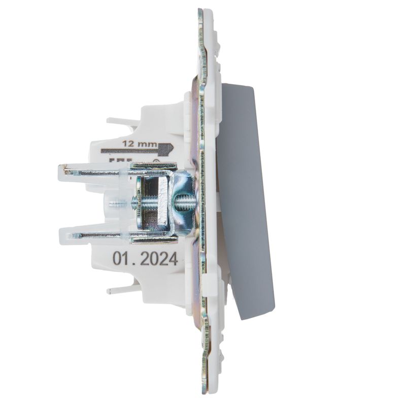 SKANDY Выключатель 1-клавишный 10А SK-V01Gr серый IEK