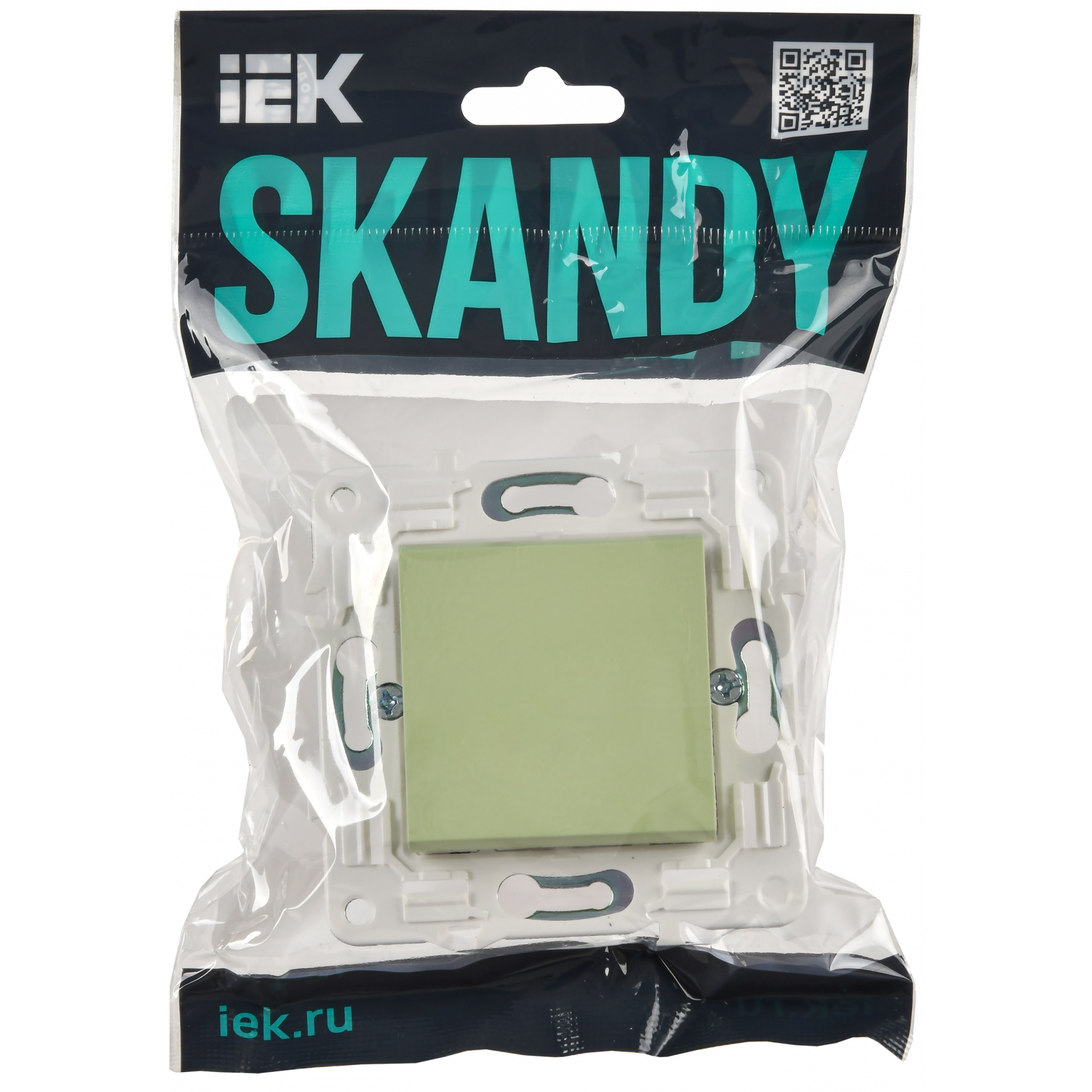 SKANDY Выключатель 1-клавишный 10А SK-V01G мятный IEK
