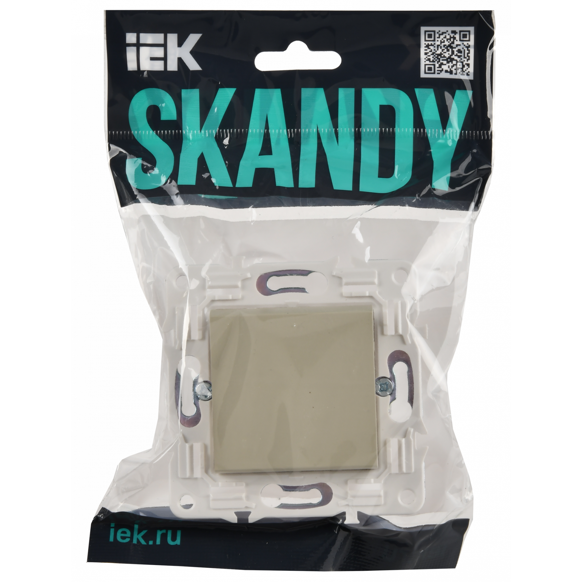 SKANDY Выключатель 1-клавишный 10А SK-V01B бежевый IEK