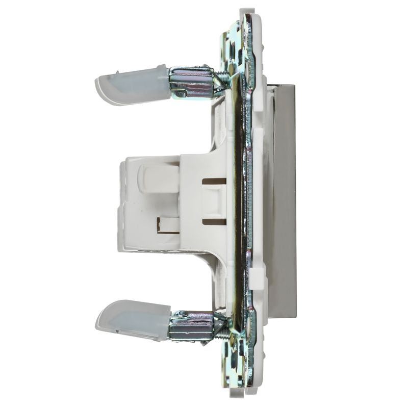 SKANDY Выключатель 1-клавишный 10А SK-V01N металл никель IEK