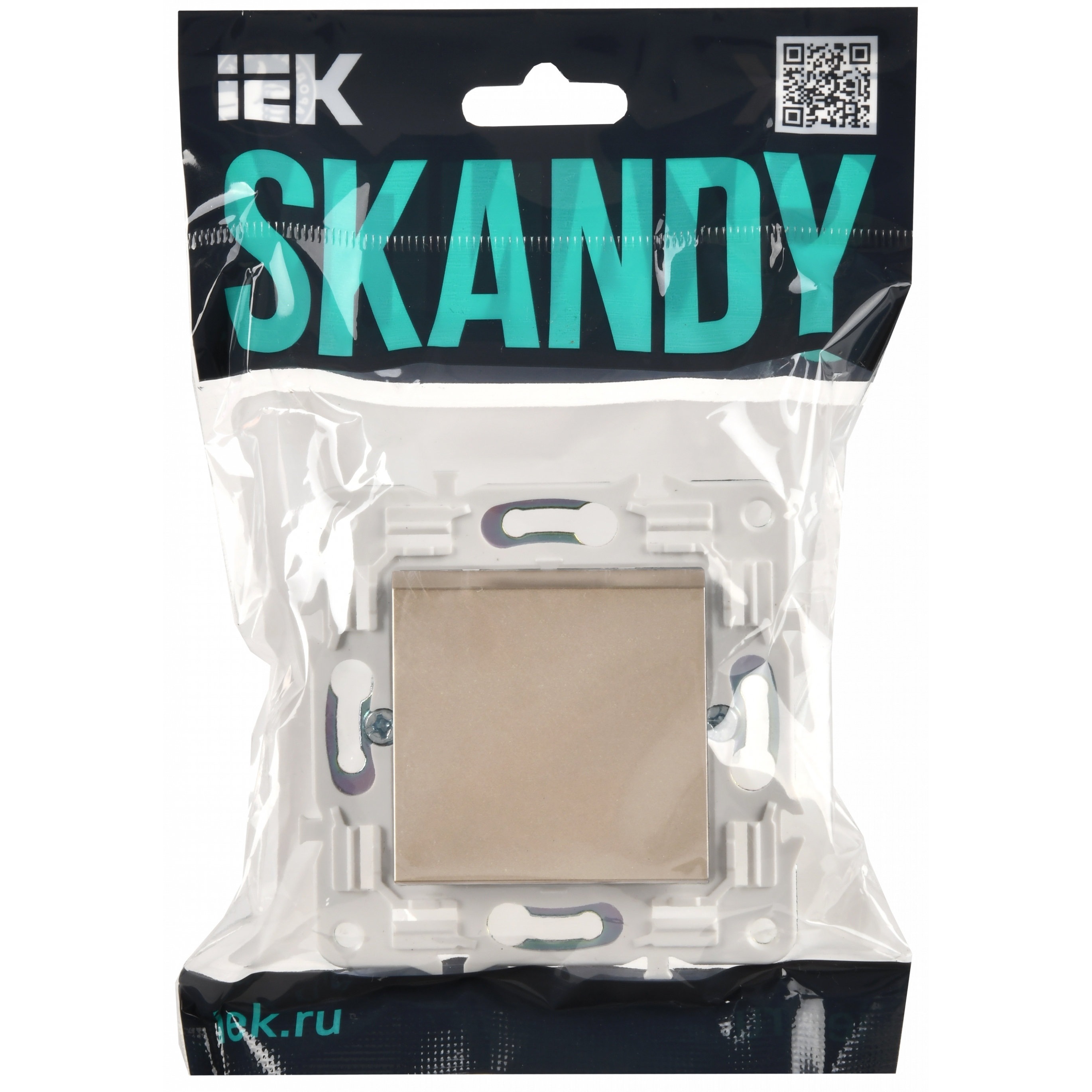 SKANDY Выключатель 1-клавишный 10А SK-V01Sa песочный IEK