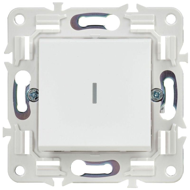 SKANDY Выключатель 1-клавишный с индикацией 10А SK-V07W арктический белый IEK