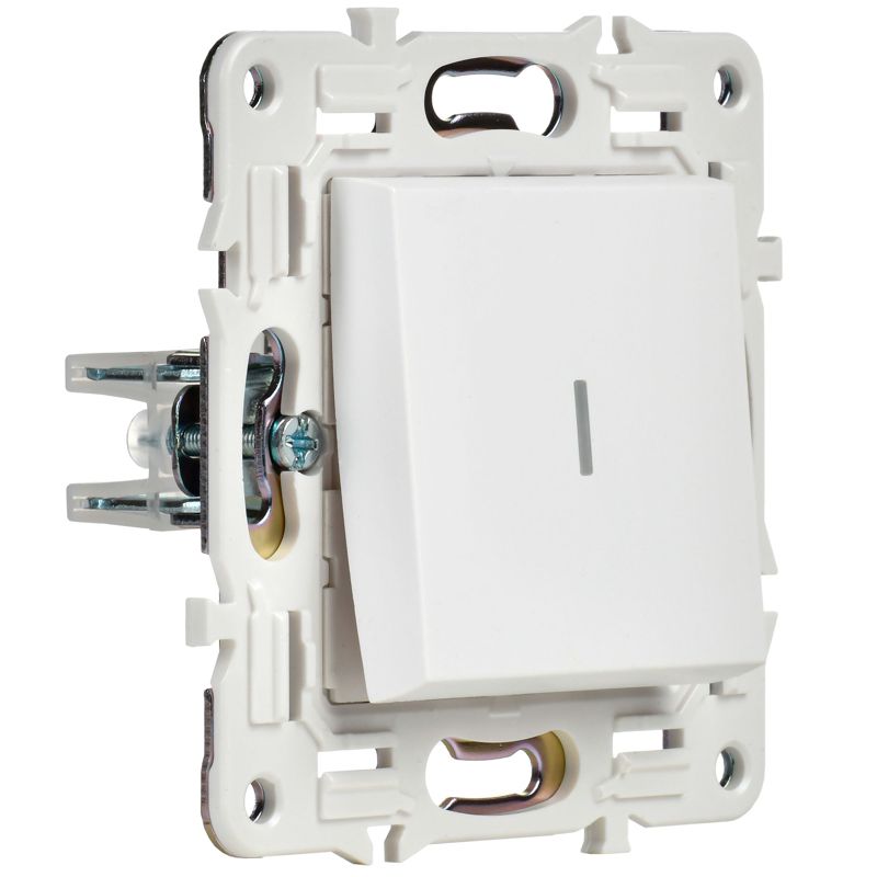 SKANDY Выключатель 1-клавишный с индикацией 10А SK-V07W арктический белый IEK