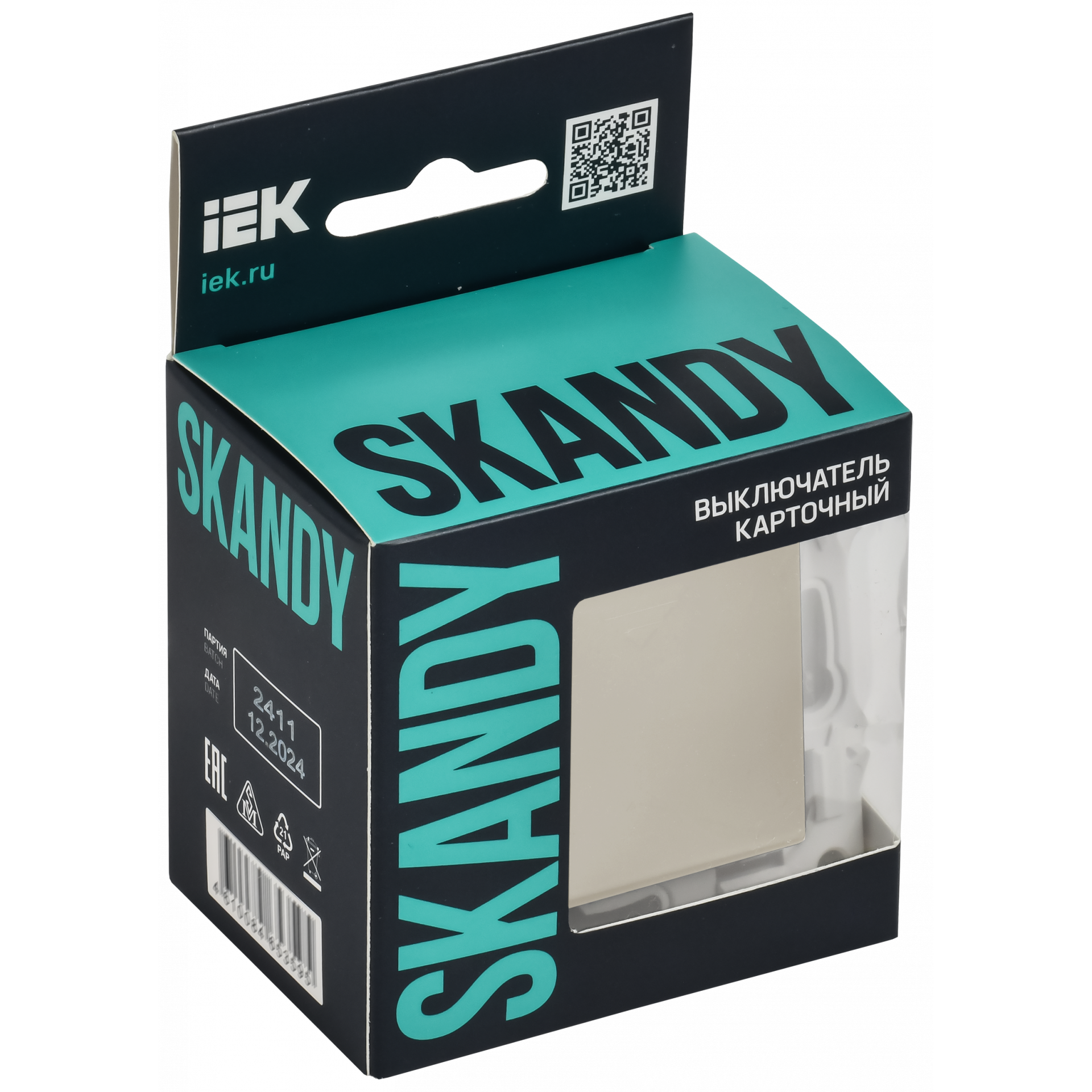 SKANDY Выключатель карточный 30А SK-V15B бежевый IEK