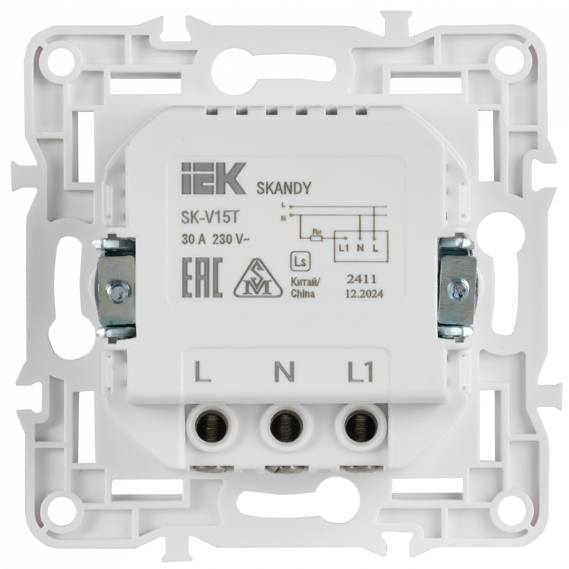 SKANDY Выключатель карточный 30А SK-V15T титан IEK
