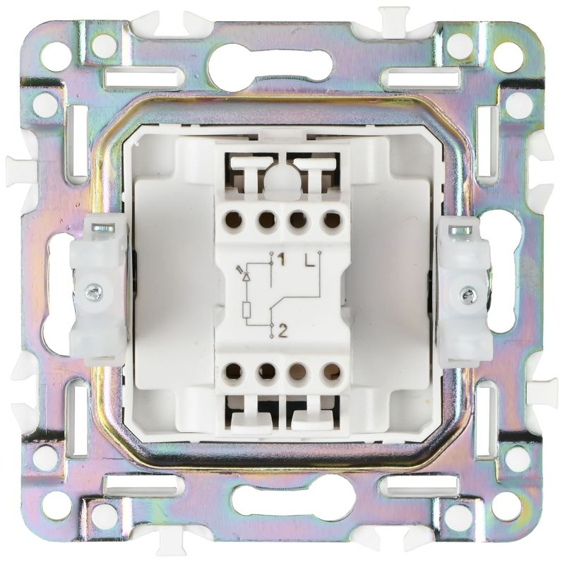 SKANDY Выключатель 1-клавишный проходной 10А SK-V02Gr серый IEK
